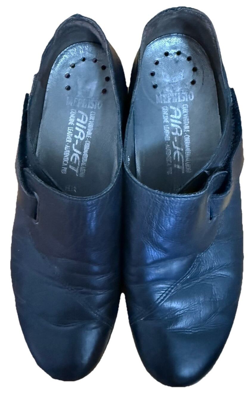 MEPHISTO Women’s Genuine Leather Black Air-Jet Shoes Size 6.5